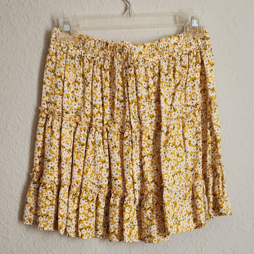 Alelly Floral Yellow Skirt